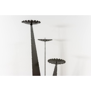 Tall Metal Candle Holder, 1970s