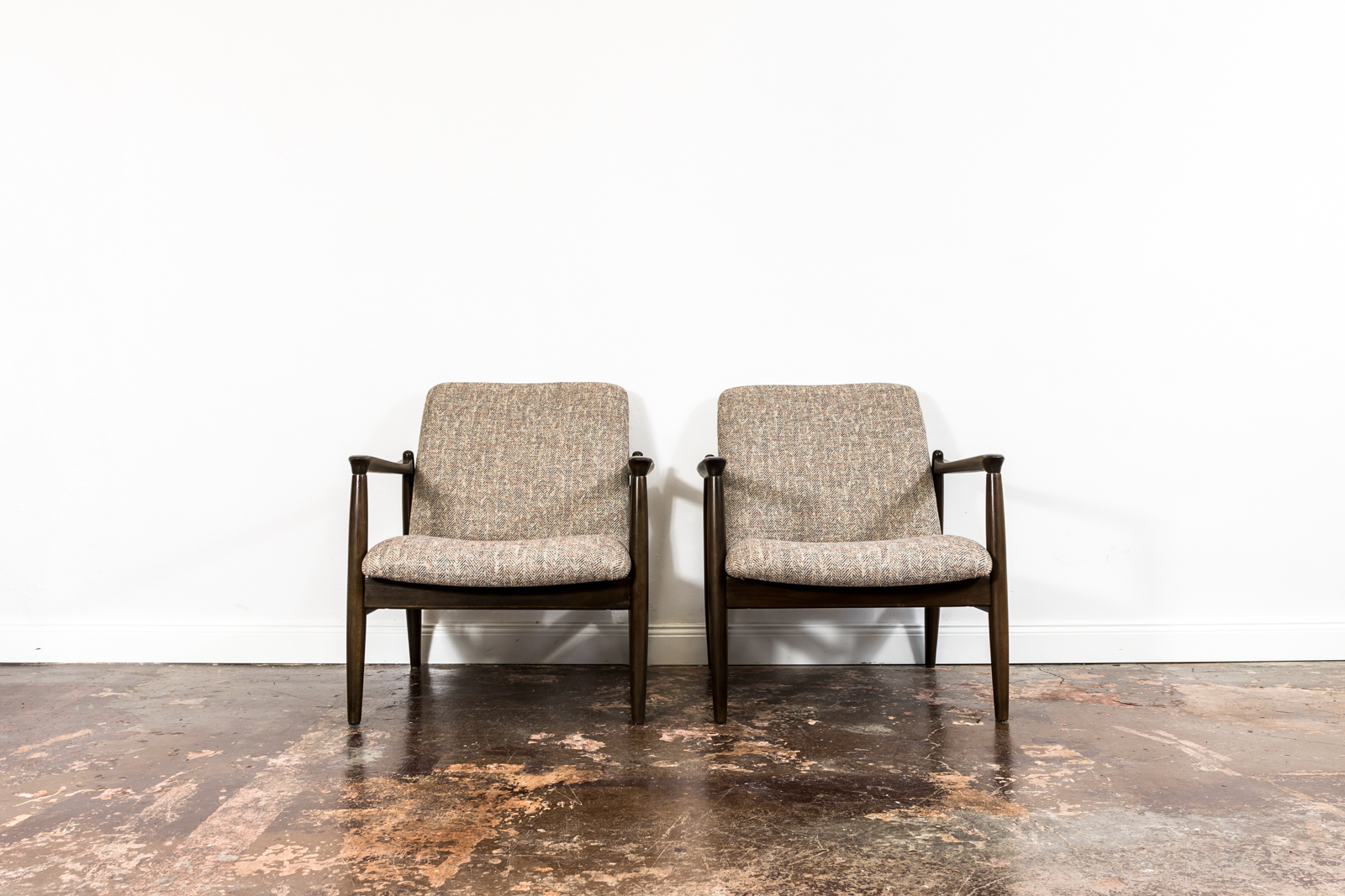 Pair of “Gfm 64” Armchairs By Edmund Homa, Poland, 1960s