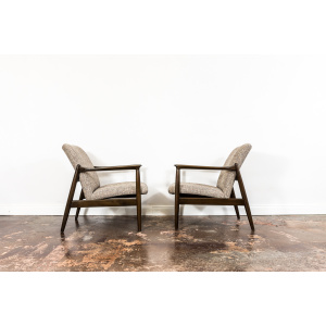 Pair of “Gfm 64” Armchairs By Edmund Homa, Poland, 1960s