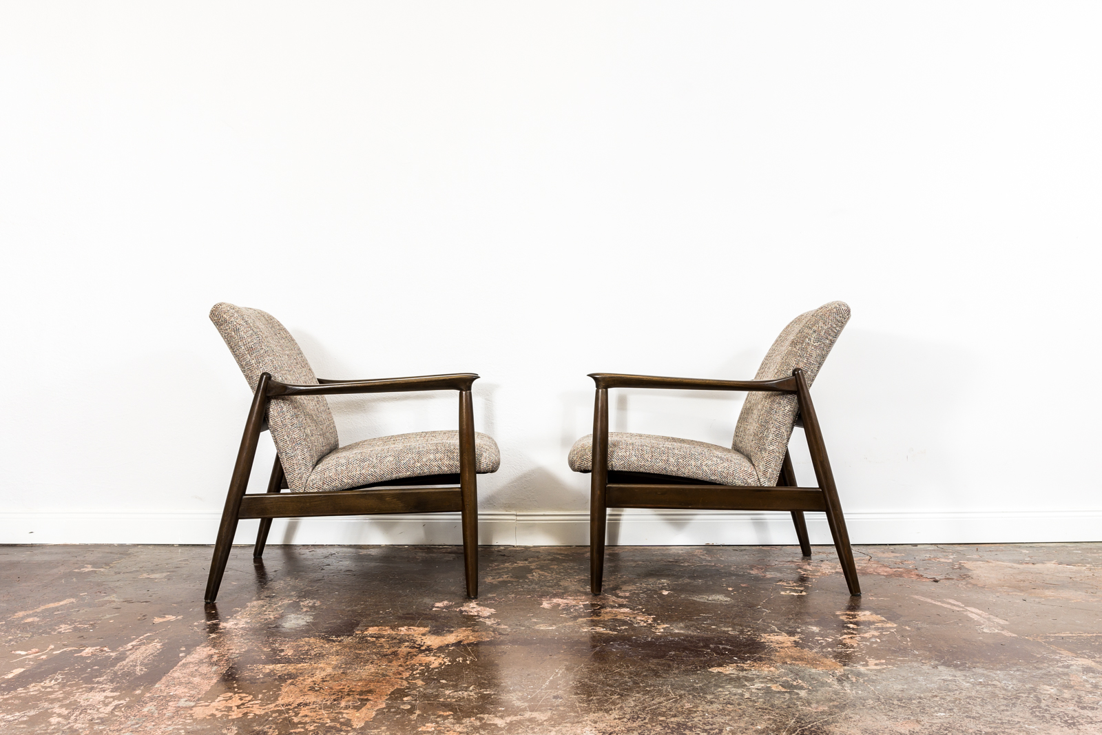Pair of “Gfm 64” Armchairs By Edmund Homa, Poland, 1960s