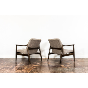 Pair of “Gfm 64” Armchairs By Edmund Homa, Poland, 1960s