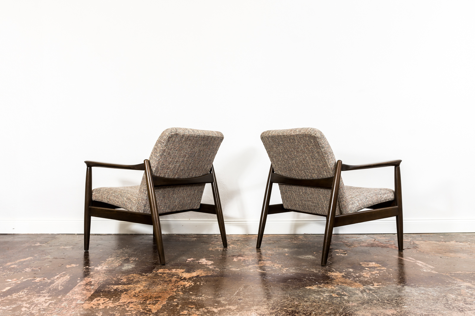 Pair of “Gfm 64” Armchairs By Edmund Homa, Poland, 1960s