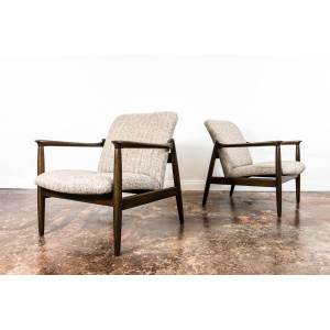 Pair of “Gfm 64” Armchairs By Edmund Homa, Poland, 1960s