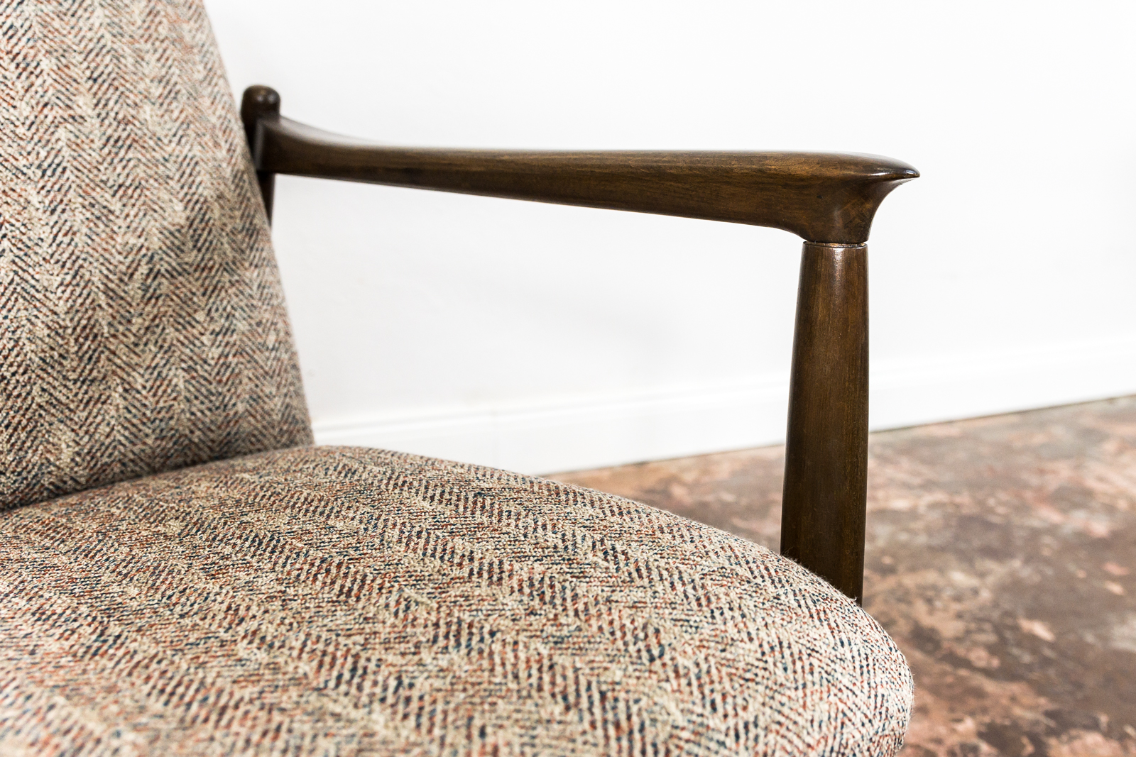 Pair of “Gfm 64” Armchairs By Edmund Homa, Poland, 1960s