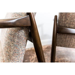 Pair of “Gfm 64” Armchairs By Edmund Homa, Poland, 1960s