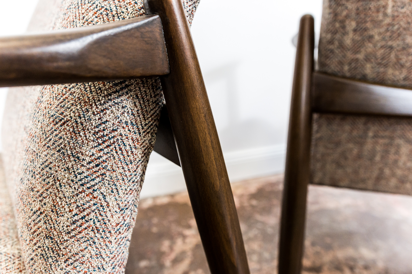 Pair of “Gfm 64” Armchairs By Edmund Homa, Poland, 1960s