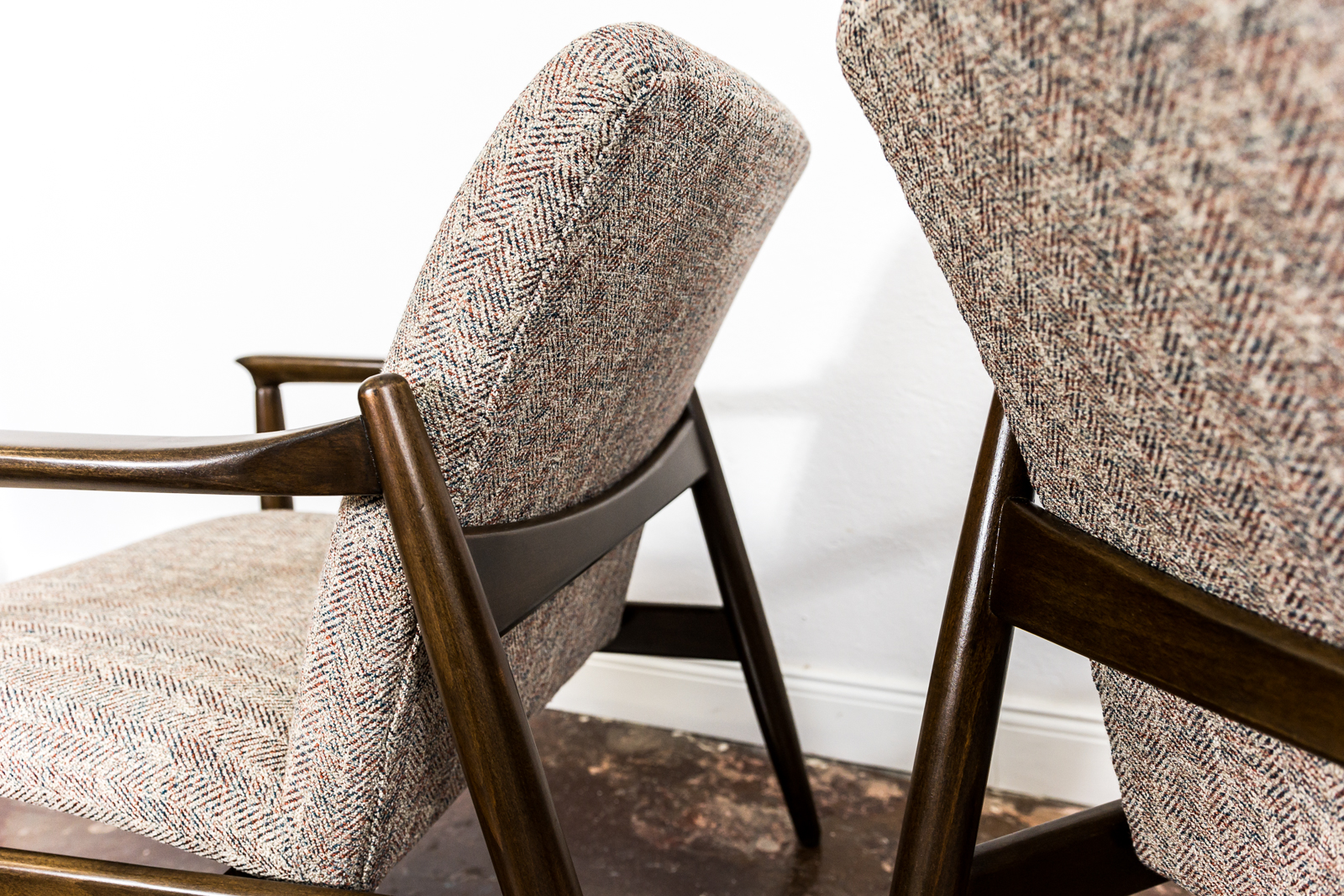 Pair of “Gfm 64” Armchairs By Edmund Homa, Poland, 1960s