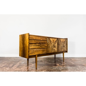 Restored Walnut Sideboard From Bytomskie Furniture Factory, 1960s