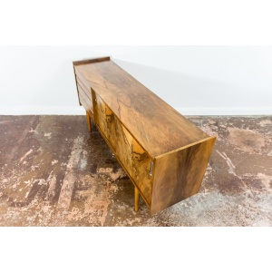 Restored Walnut Sideboard From Bytomskie Furniture Factory, 1960s
