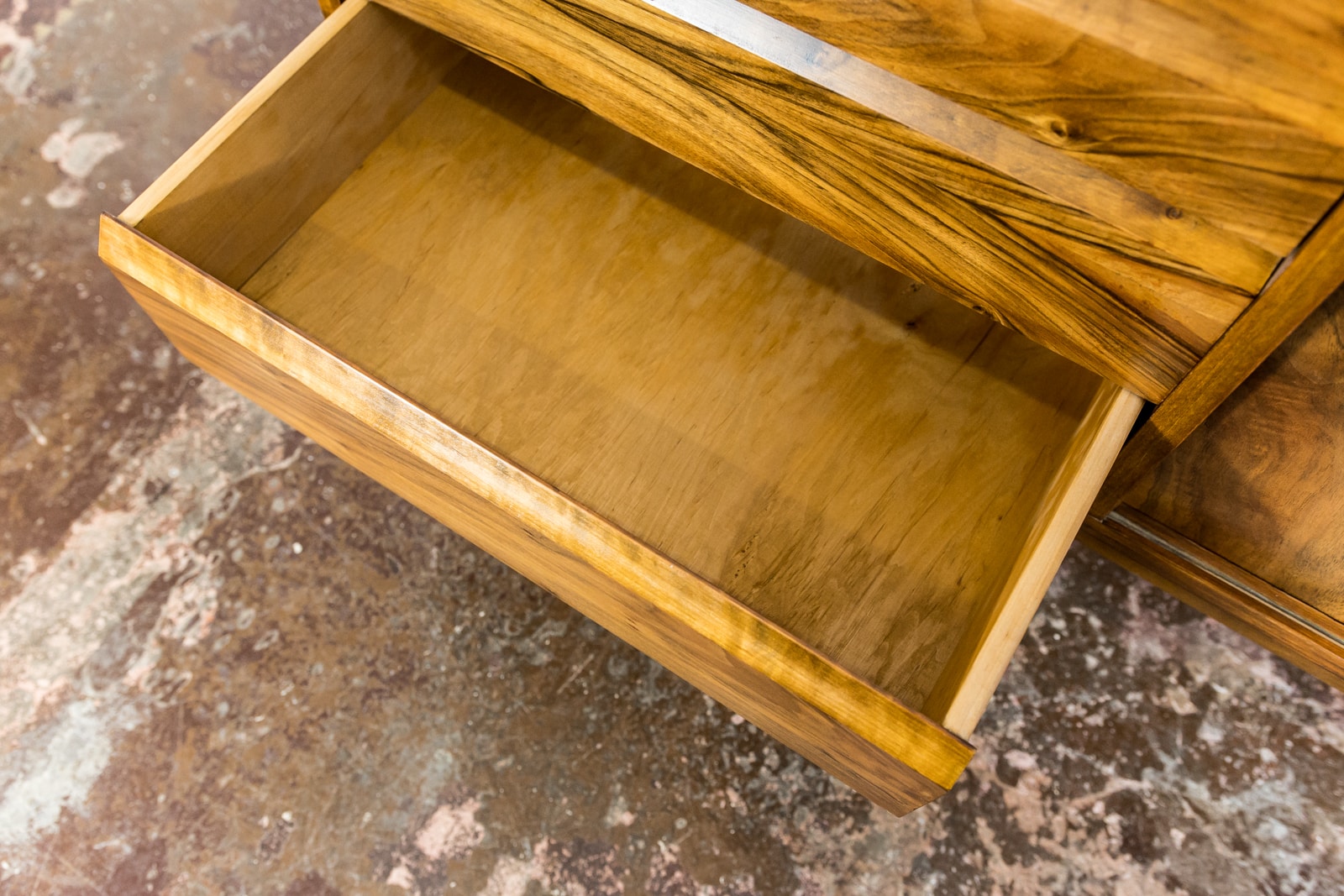 Restored Walnut Sideboard From Bytomskie Furniture Factory, 1960s