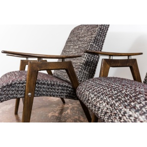 Pair Of Armchairs By Jaroslav Smídek For Jitona, Czechoslovakia, 1960's