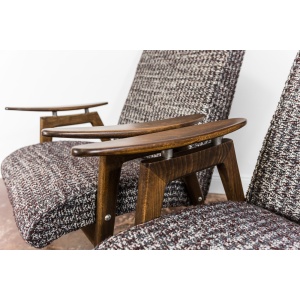Pair Of Armchairs By Jaroslav Smídek For Jitona, Czechoslovakia, 1960's