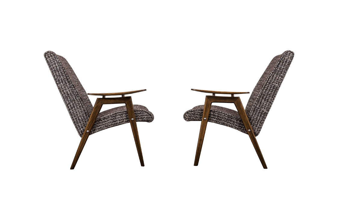 Pair Of Armchairs By Jaroslav Smídek For Jitona, Czechoslovakia, 1960's