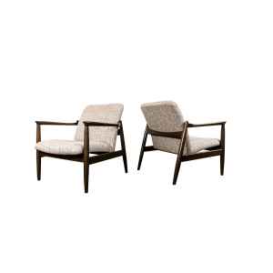 Pair of “Gfm 64” Armchairs By Edmund Homa, Poland, 1960s