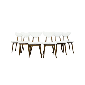 Model No. 124 Chairs By Helena & Jerzy Kurmanowicz, 1960s, Poland, Set Of 6