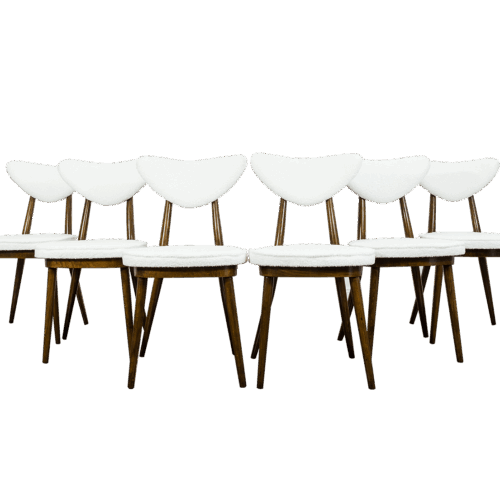 Model No. 124 Chairs By Helena & Jerzy Kurmanowicz, 1960s, Poland, Set Of 6