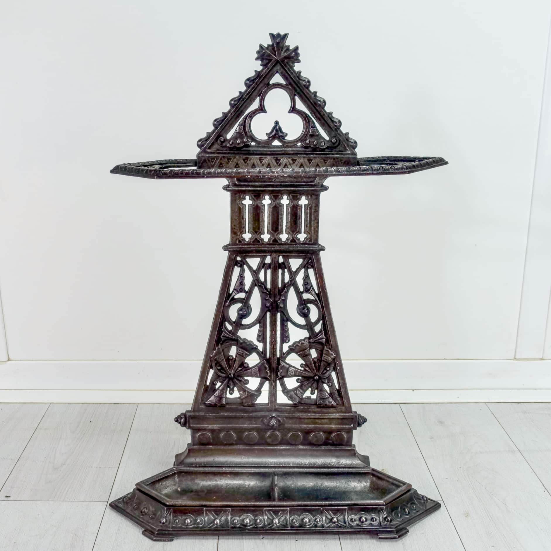 Cast Iron umbrella/stick stand Christopher Dresser c1868