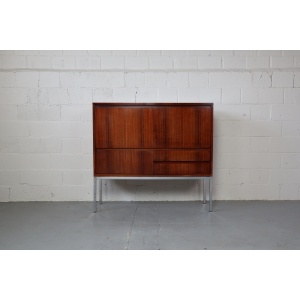 Bar cabinet in Indian Rosewood produced by 'Meubelfabriek Aurora' Belgium 1967