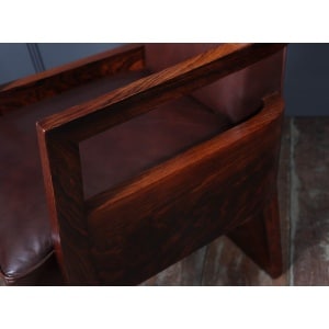 Art Deco French Leather Desk Chair