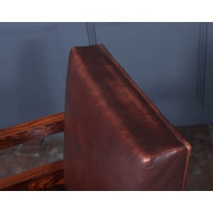 Art Deco French Leather Desk Chair