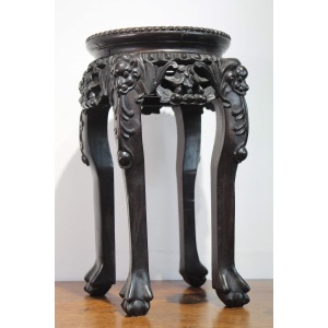 Antique Chinese Hardwood Jardiniere Stand