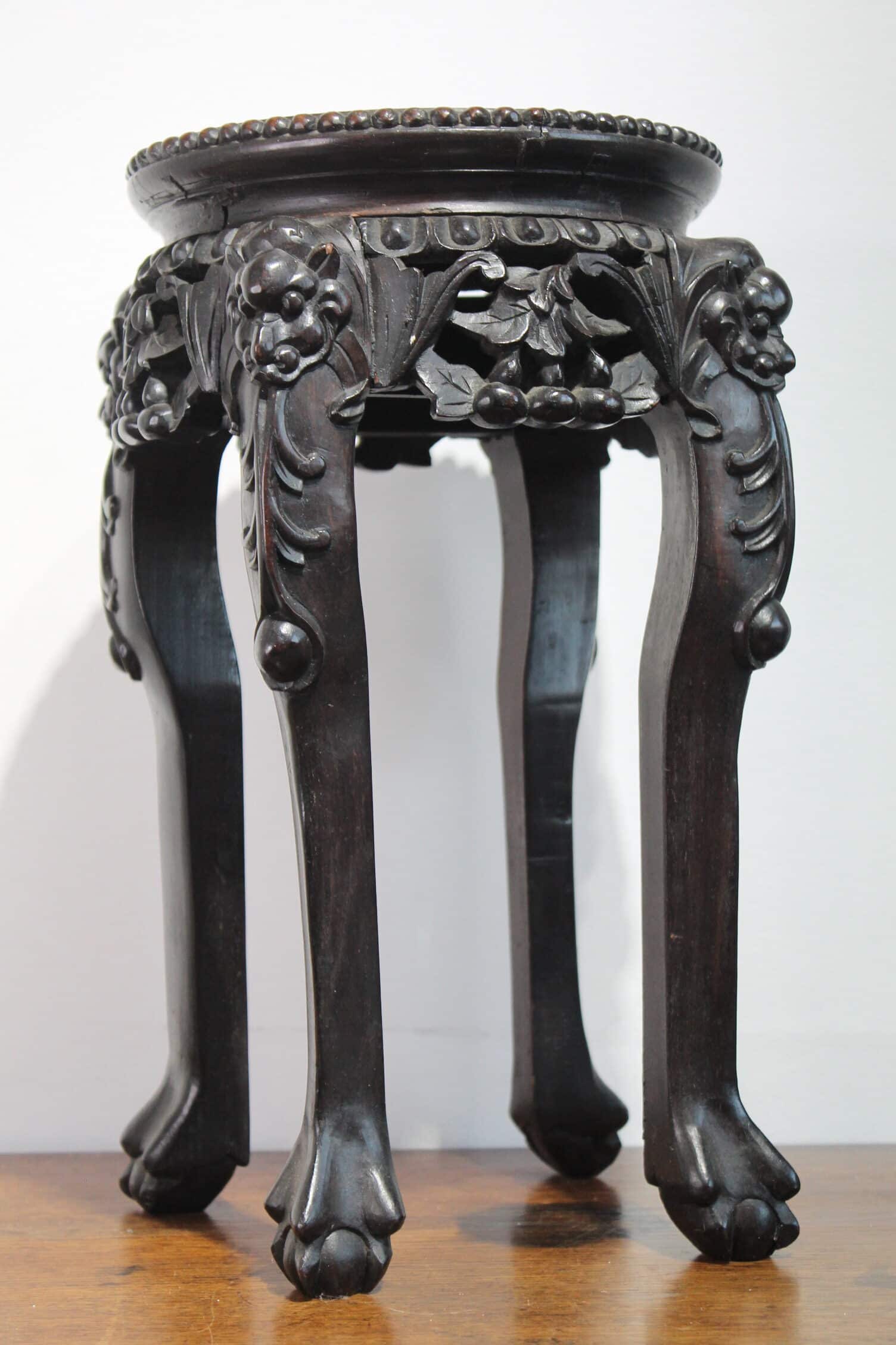 Antique Chinese Hardwood Jardiniere Stand