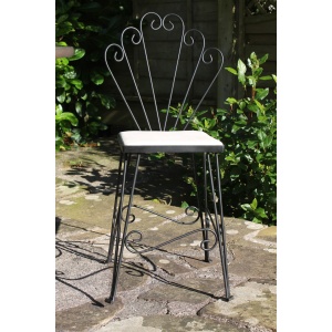 Mid century wire work bedroom chair