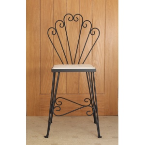Mid century wire work bedroom chair