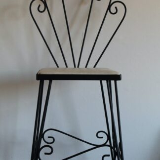 Mid century wire work bedroom chair