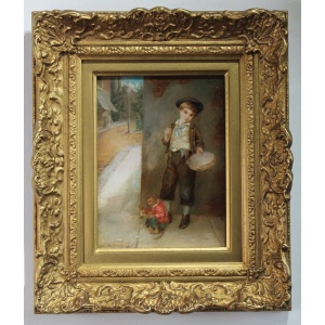 Antique fine art oil painting