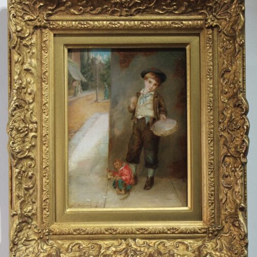 Antique fine art oil painting