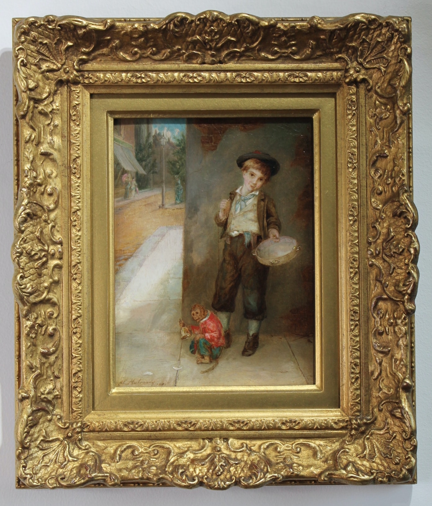 Antique fine art oil painting