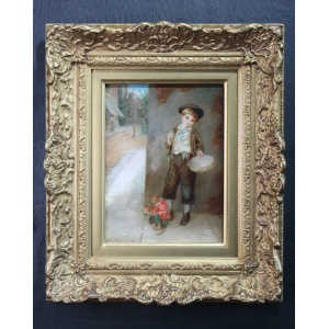 Antique fine art oil painting