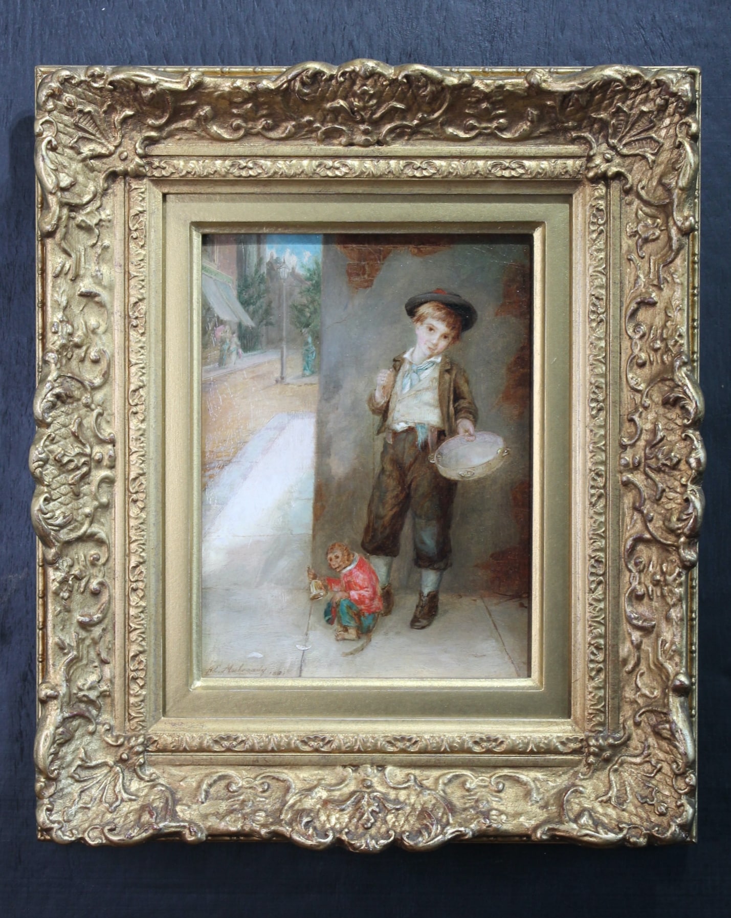 Antique fine art oil painting