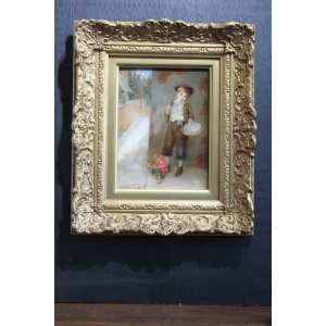 Antique fine art oil painting