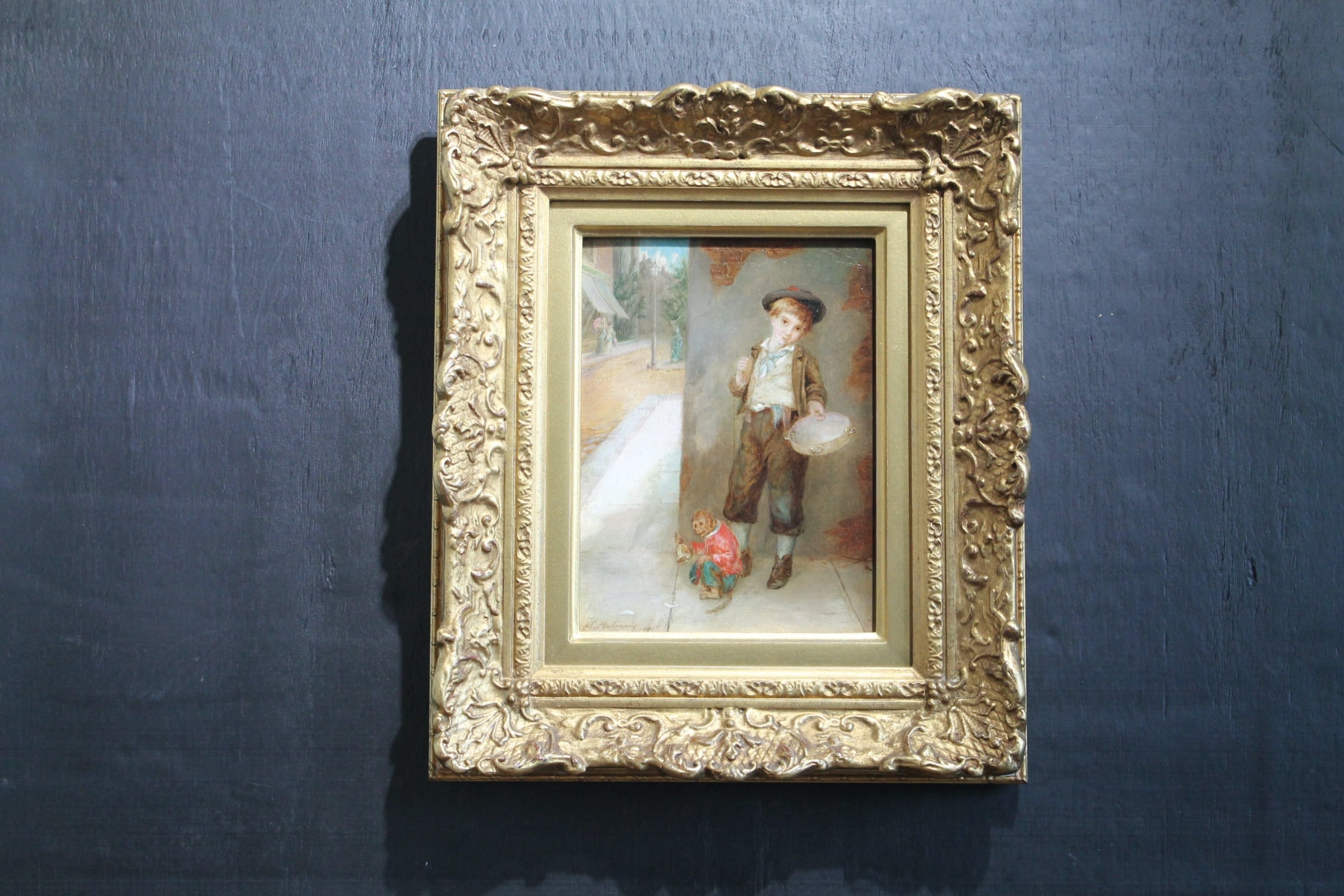 Antique fine art oil painting
