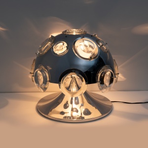 Oscar Torlasco for Stilkronen Italian Rare Big Table Lamp, 1970s