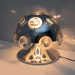 Oscar Torlasco for Stilkronen Italian Rare Big Table Lamp, 1970s