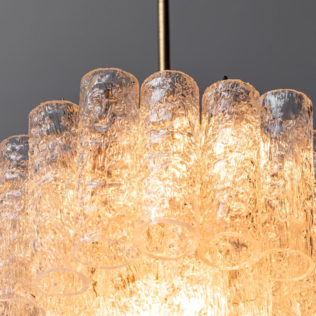 3-Light Chandelier In Blown Murano Glass From The 1960s, Modern Vintage
