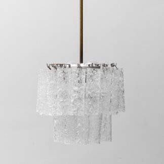 3-Light Chandelier In Blown Murano Glass From The 1960s, Modern Vintage