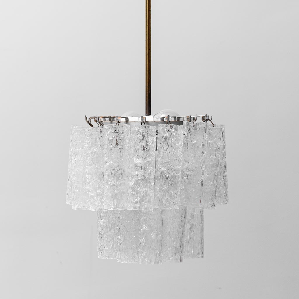 3-Light Chandelier In Blown Murano Glass From The 1960s, Modern Vintage