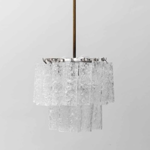 3-Light Chandelier In Blown Murano Glass From The 1960s, Modern Vintage