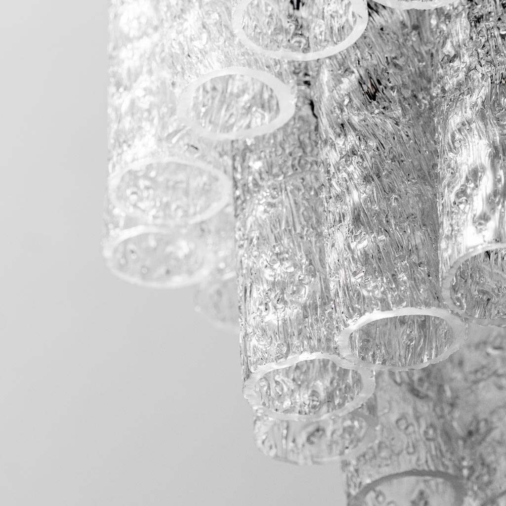 3-Light Chandelier In Blown Murano Glass From The 1960s, Modern Vintage