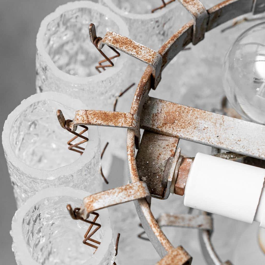 3-Light Chandelier In Blown Murano Glass From The 1960s, Modern Vintage