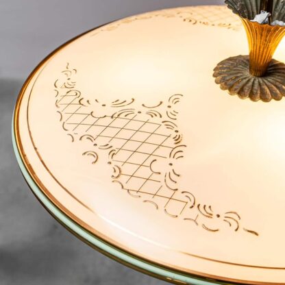 Vintage 1950s Circular Suspension Chandelier - Image 6