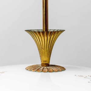 Vintage 1950s Circular Suspension Chandelier
