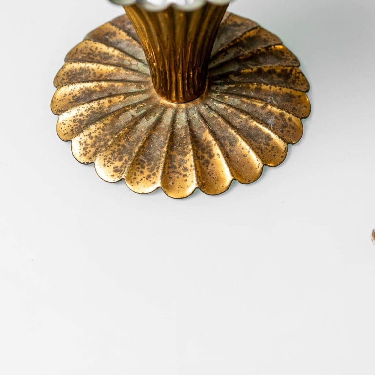 Vintage 1950s Circular Suspension Chandelier - Image 13