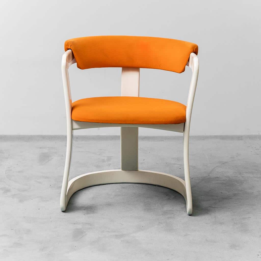 Pair Of Brigitte Chairs Pozzi Verga Fabric From The 1970s Modern Vintage
