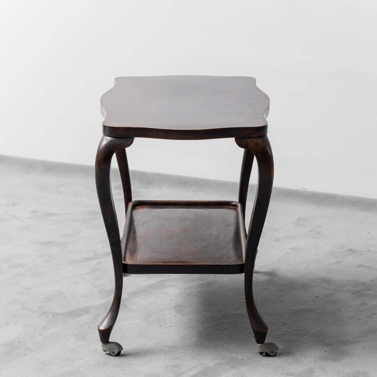 Trolley With Wooden And 1950s Glass Shelves - Image 12