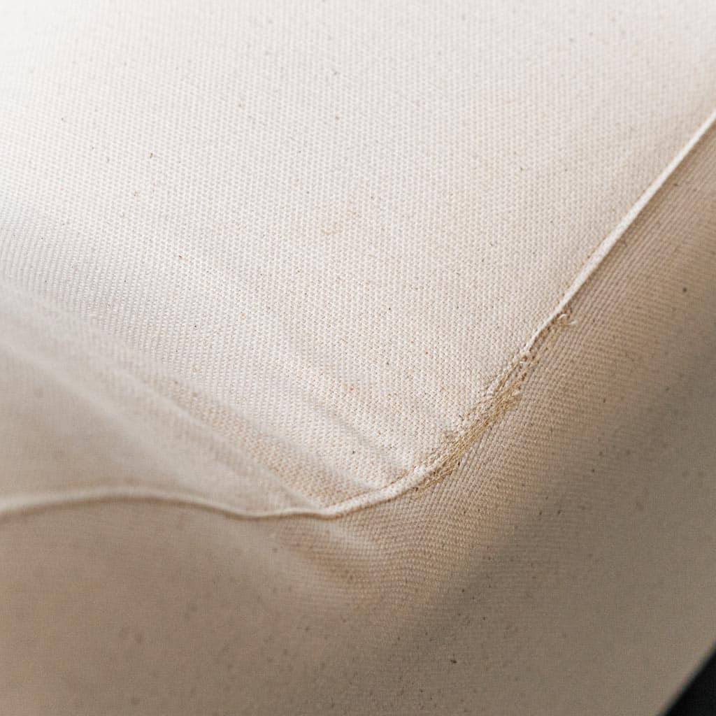 Pair Of White Cotton Armchairs Saporiti 70s Vintage Modern